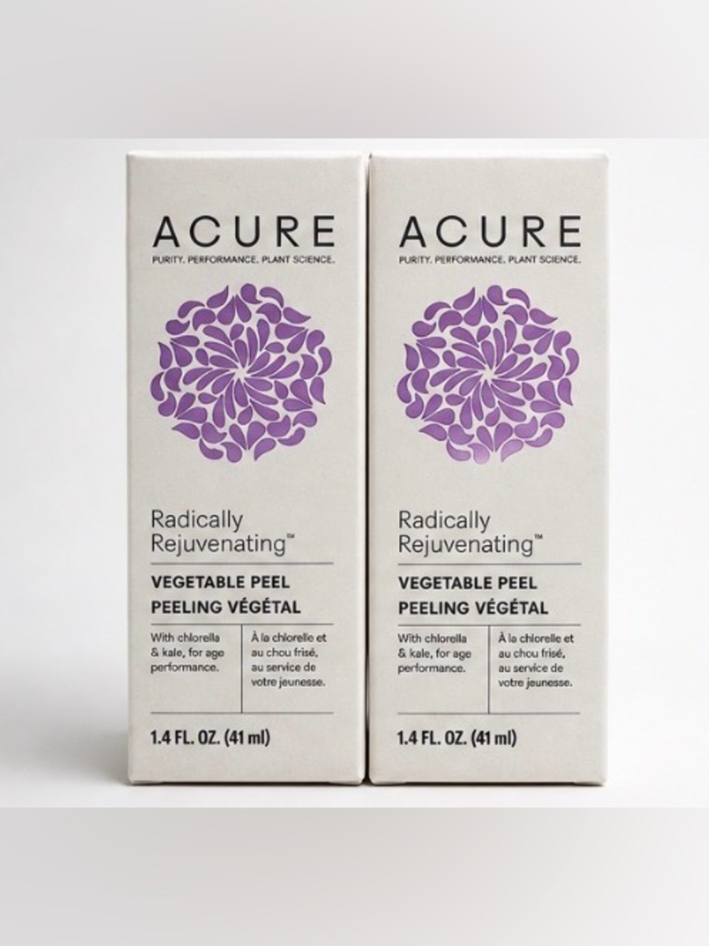 Acure Radically Rejuvenating Vegetable Peel 1.4 oz (2-Pack) Vegan Exfoliating